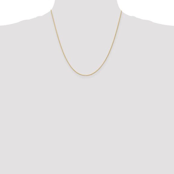 1mm, 14k Yellow Gold, Solid Parisian Wheat Chain Necklace, 20 Inch - Picture 2 of 8